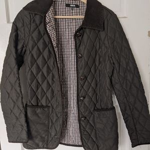 ASOS forest green quilted jacket